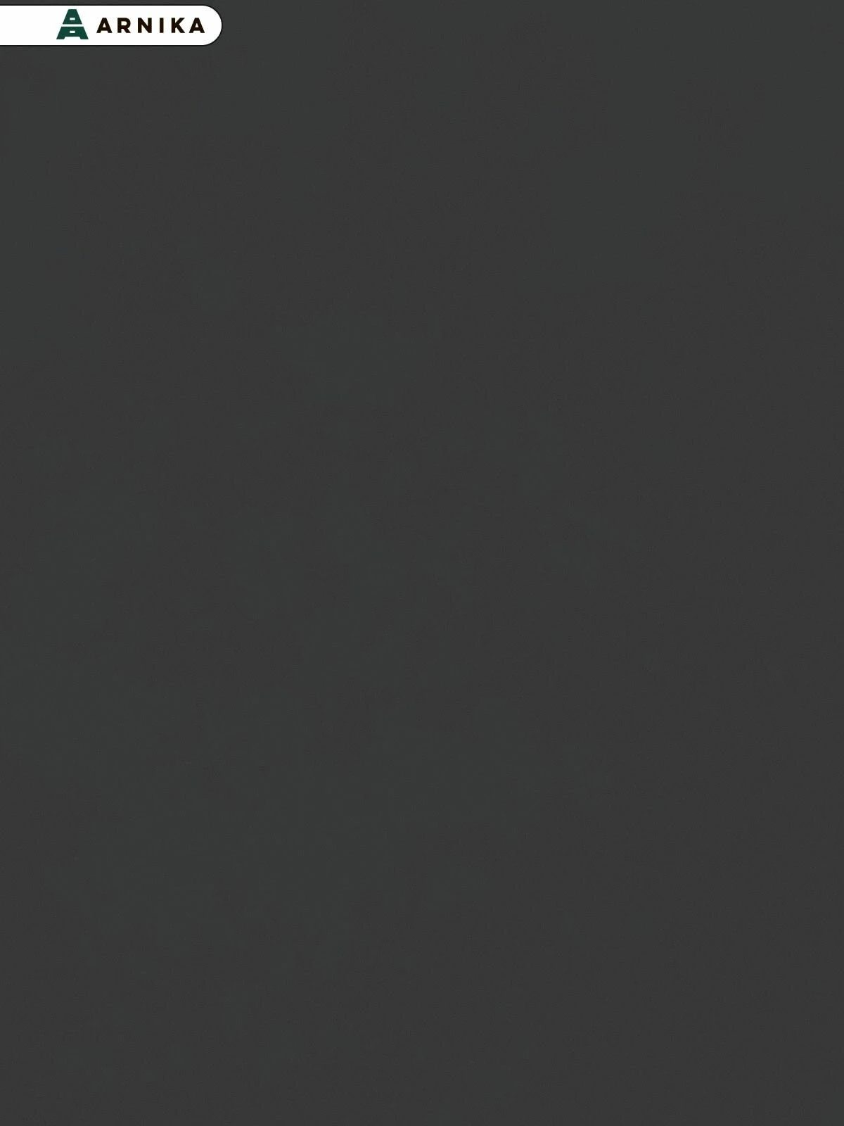 ARNIKA Кухонный гарнитур "Софи" 2 м , Графит матовый/Гранит белый